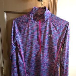 Under Armour 1/2 zip long-sleeve layering shirt.